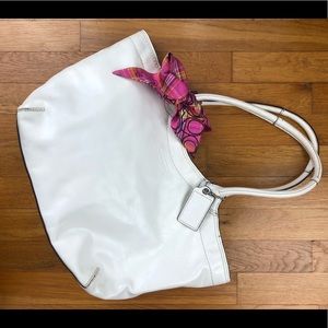 Patent leather Coach purse